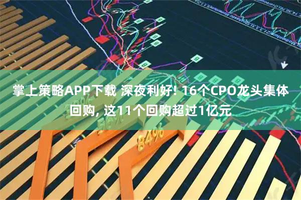 掌上策略APP下载 深夜利好! 16个CPO龙头集体回购, 这11个回购超过1亿元