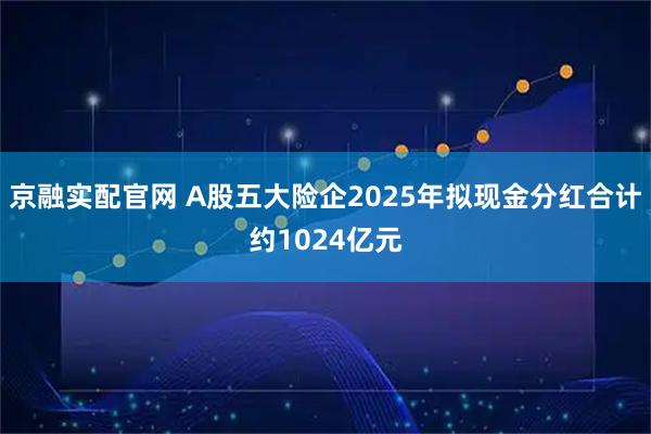 京融实配官网 A股五大险企2025年拟现金分红合计约1024亿元